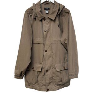 L.L. BEAN Vintage Mens Utility Jacket Medium Anorak Windbreaker Relaxed Fit Outd